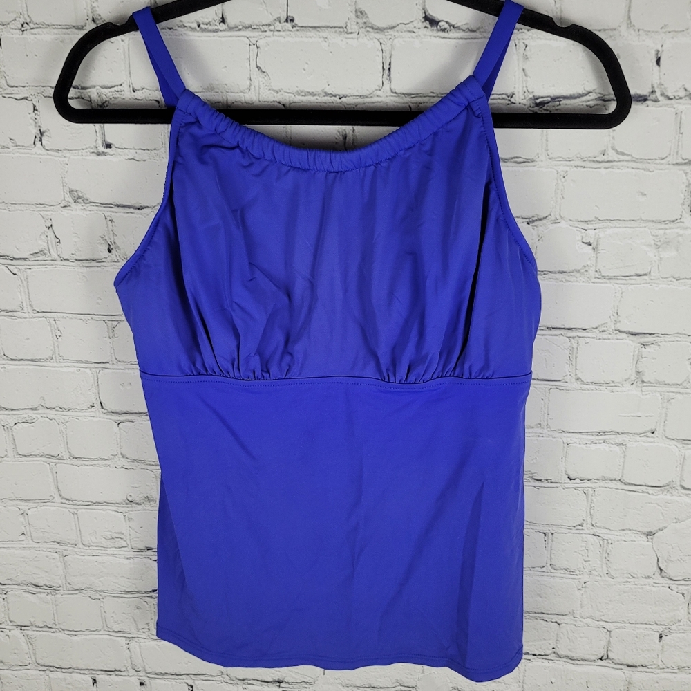 CARIBBEAN JOE | ruched underwire swim bathing suit tankini top
